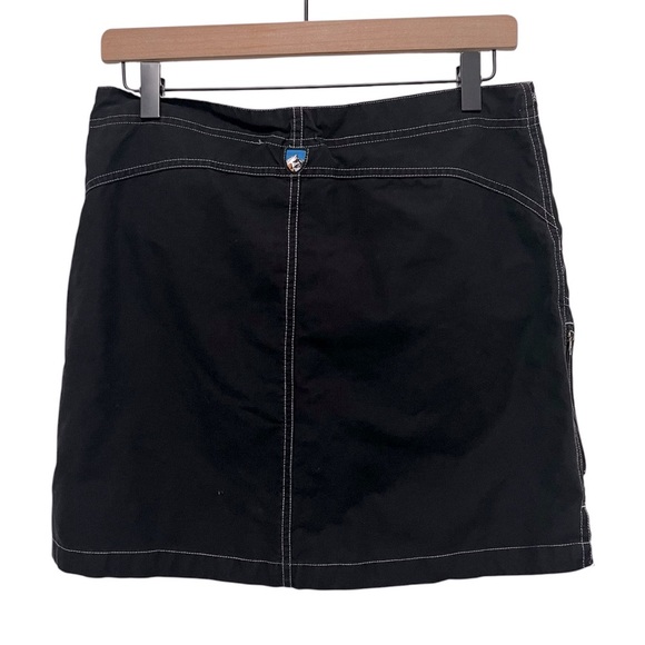 KUHL Black Zip Cargo Mini Skirt Size Small - Picture 2 of 9